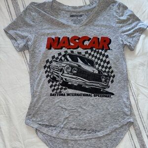 Nascar Gray and Red Short Sleeve Tee